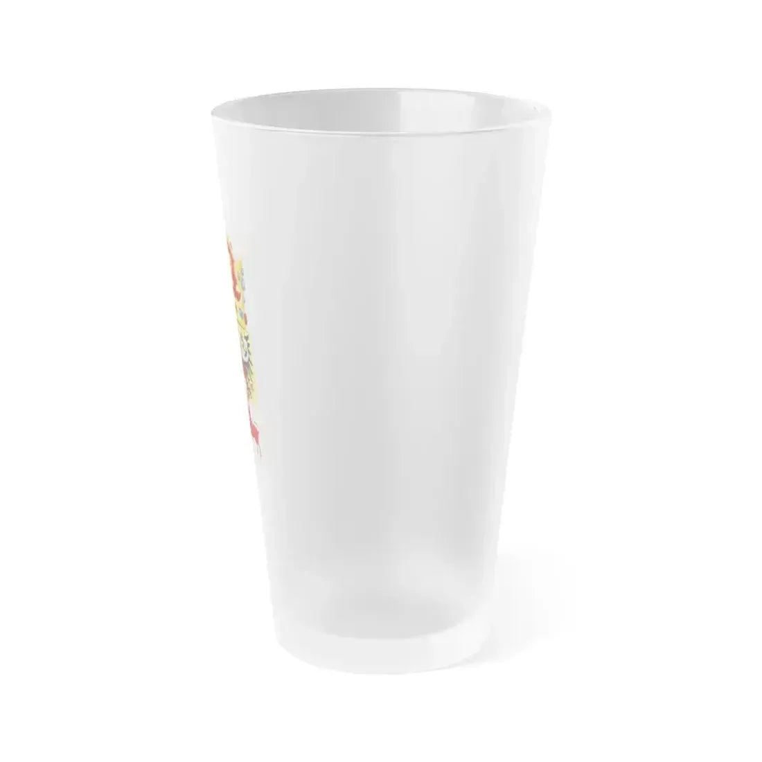 Coat of arms of Bohemian Crown - Frosted Pint Glass 16oz - Go Mug Yourself