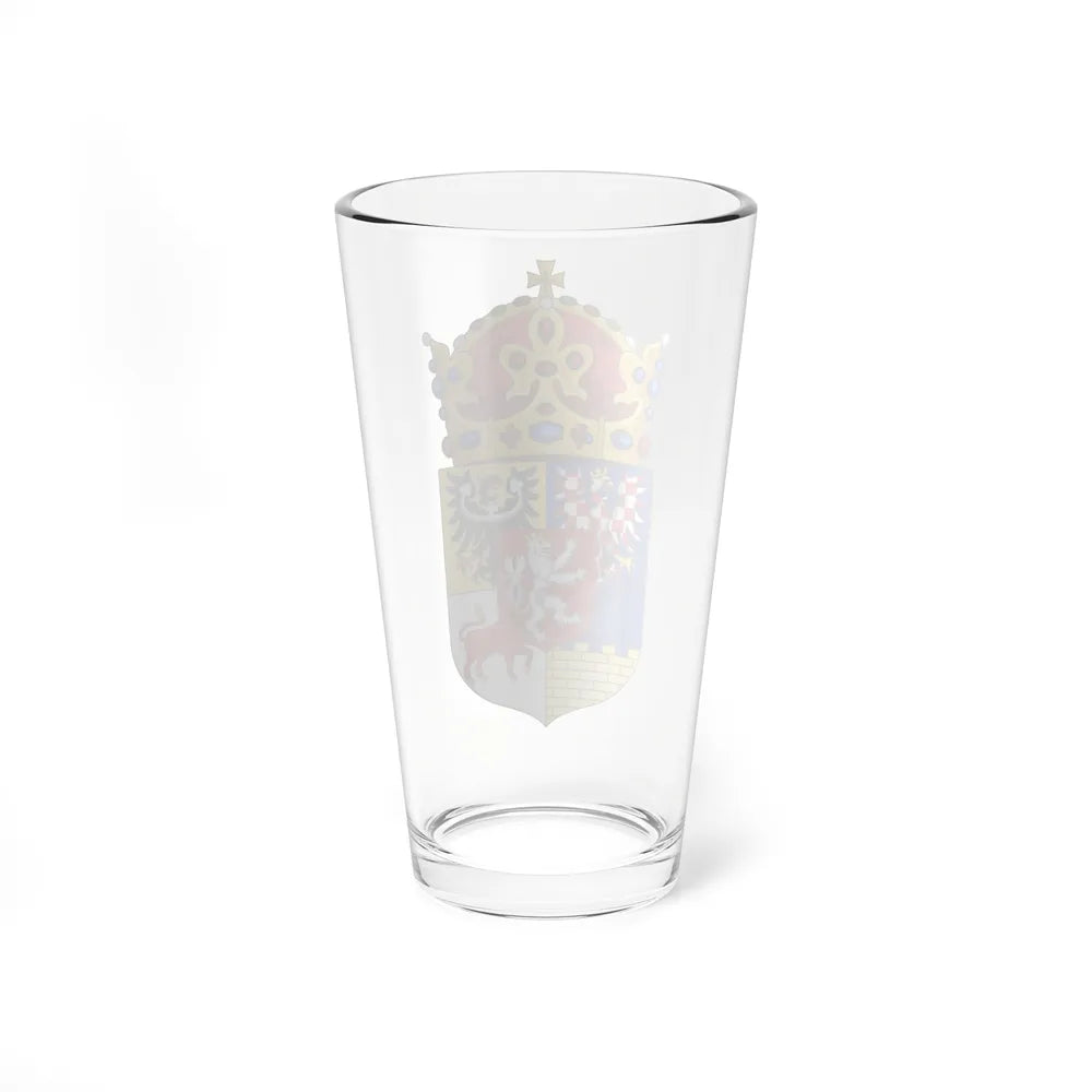 Coat of arms of Bohemian Crown - Pint Glass 16oz-Go Mug Yourself