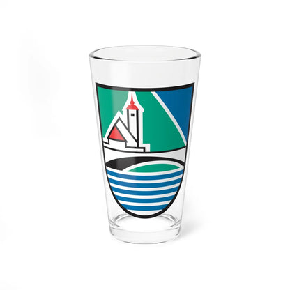 Coat of arms of Bohinj (Slovenia) (Coat of Arms) Pint Glass 16oz 16oz - Go Mug Yourself
