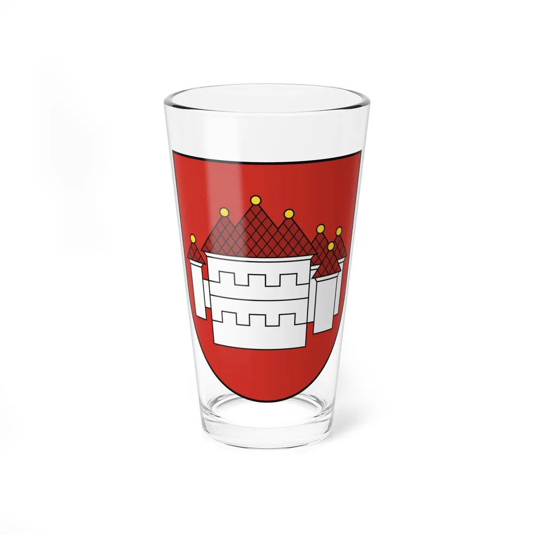 Coat of Arms of Bojnice (Slovakia) (Coat of Arms) Pint Glass 16oz 16oz - Go Mug Yourself