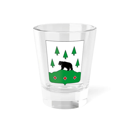 Coat of Arms of Boksitogorsky rayon Leningrad oblast (Russia) (Coat of Arms) Shot Glass 1.5oz 1.5oz - Go Mug Yourself