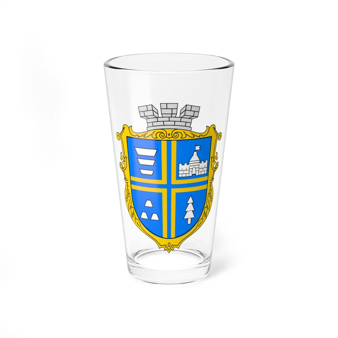 Coat of Arms of Bolekhiv (Ukraine) (Coat of Arms) Pint Glass 16oz 16oz - Go Mug Yourself