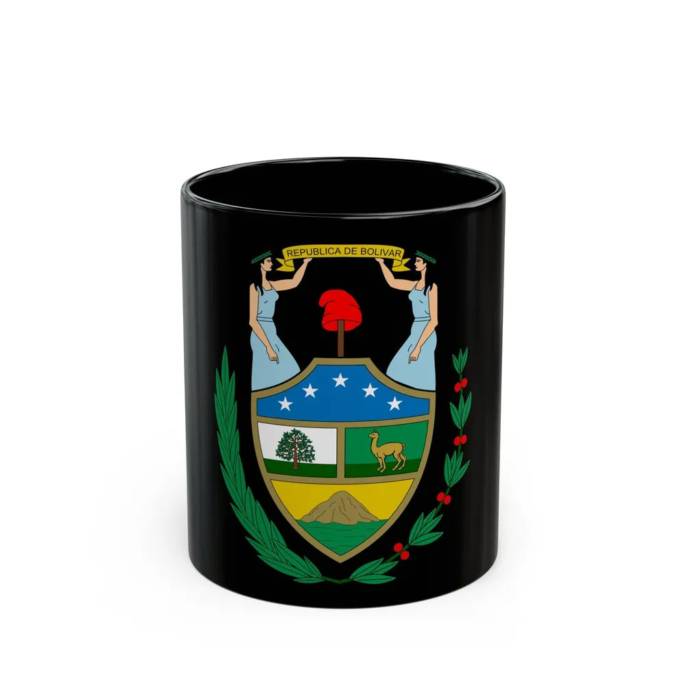 Coat of arms of Bolivia (1825) - Black Coffee Mug-11oz-Go Mug Yourself