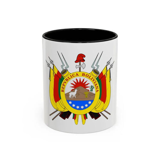 Coat of arms of Bolivia (1826) - Accent Coffee Mug 11oz Black - Go Mug Yourself
