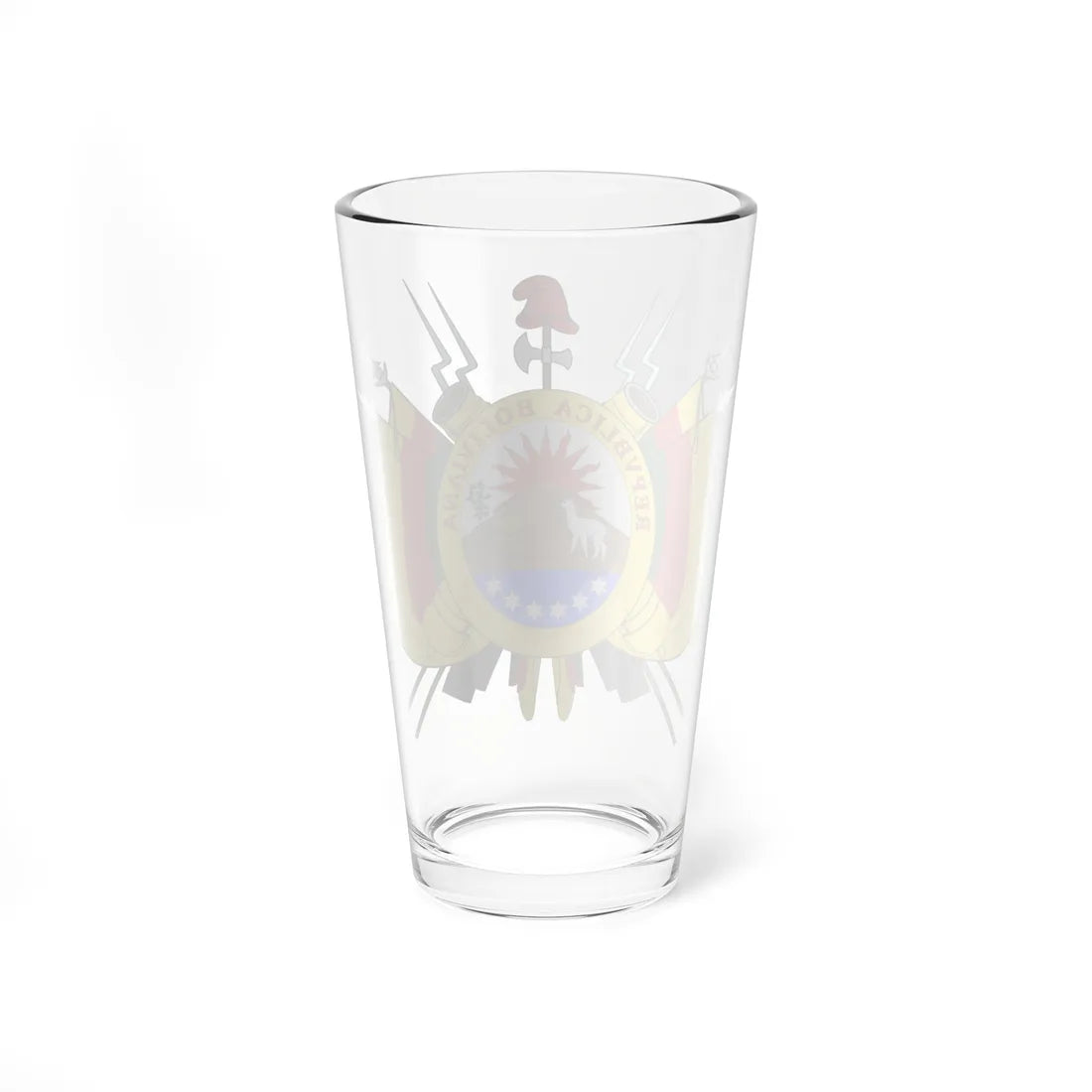 Coat of arms of Bolivia 1826 (Bolivia) (Coat of Arms) Pint Glass 16oz - Go Mug Yourself
