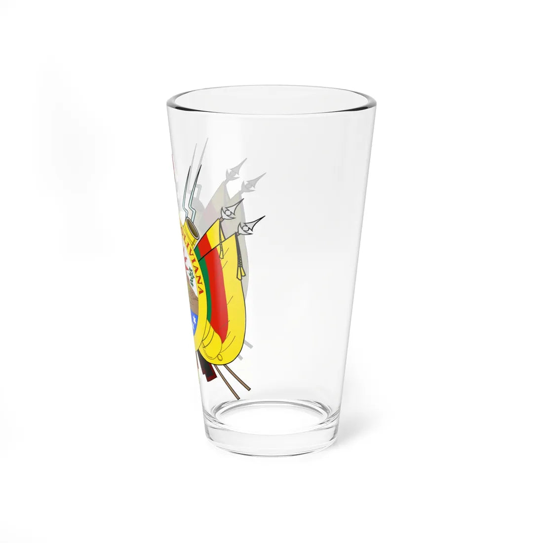 Coat of arms of Bolivia 1826 (Bolivia) (Coat of Arms) Pint Glass 16oz - Go Mug Yourself