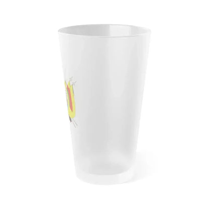 Coat of arms of Bolivia (1826) - Frosted Pint Glass 16oz - Go Mug Yourself