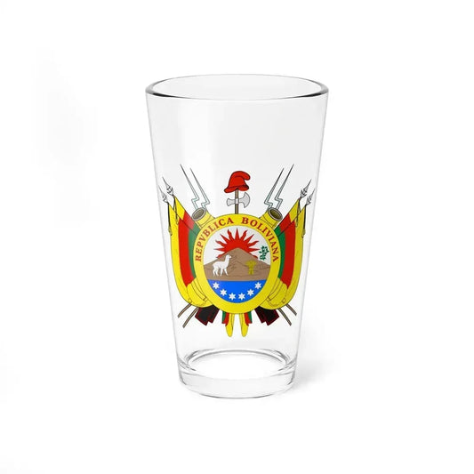 Coat of arms of Bolivia (1826) - Pint Glass 16oz 16oz - Go Mug Yourself