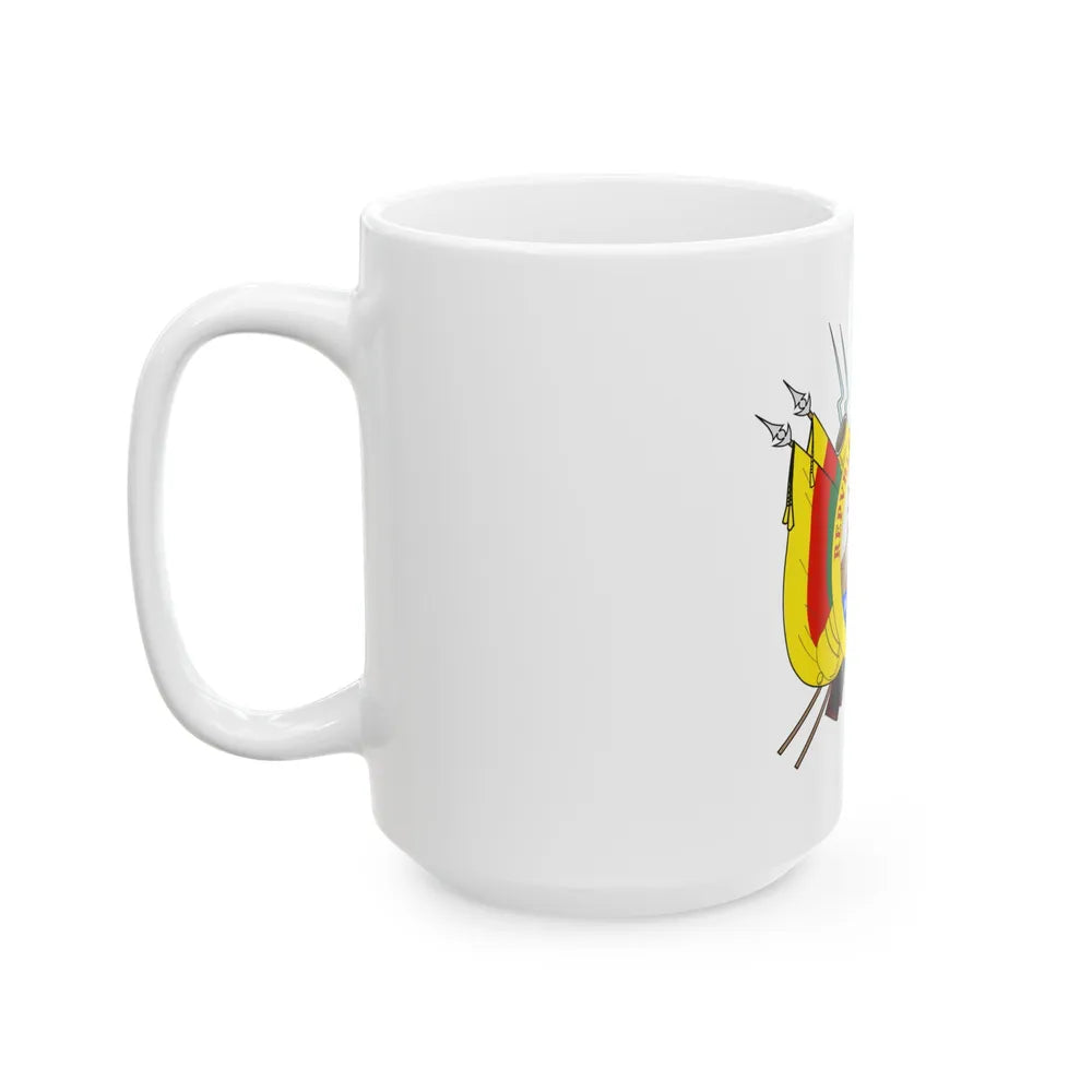 Coat of arms of Bolivia (1826) - White Coffee Mug-Go Mug Yourself