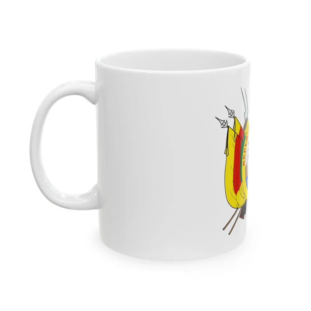 Coat of arms of Bolivia (1826) - White Coffee Mug-Go Mug Yourself