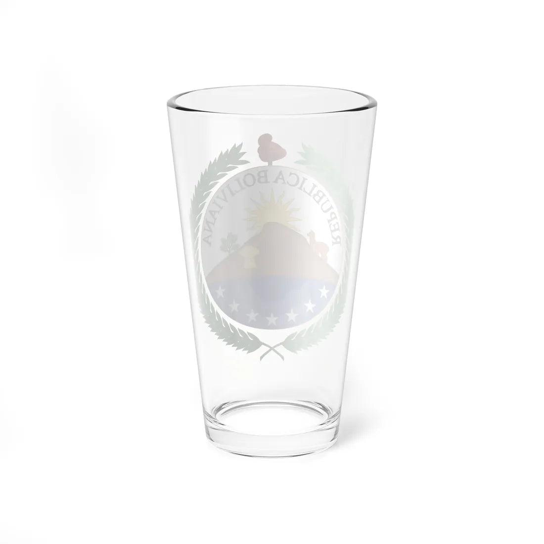 Coat of arms of Bolivia 1829 (Bolivia) (Coat of Arms) Pint Glass 16oz - Go Mug Yourself
