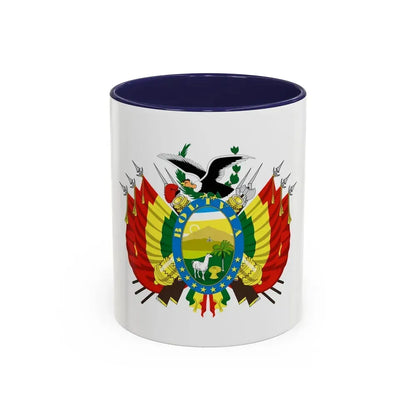 Coat of arms of Bolivia - Accent Coffee Mug 11oz Navy - Go Mug Yourself