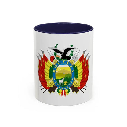 Coat of arms of Bolivia - Accent Coffee Mug 11oz Navy - Go Mug Yourself