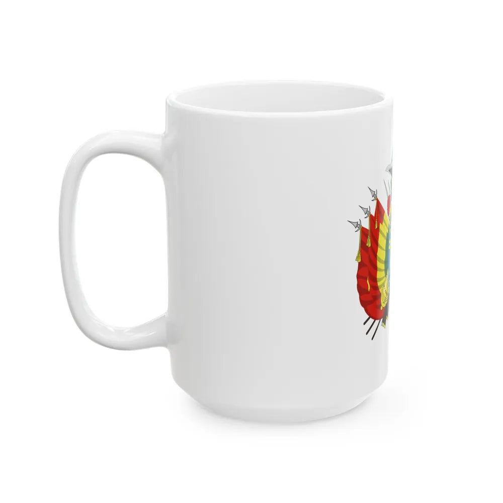 Coat of arms of Bolivia - White Coffee Mug-Go Mug Yourself