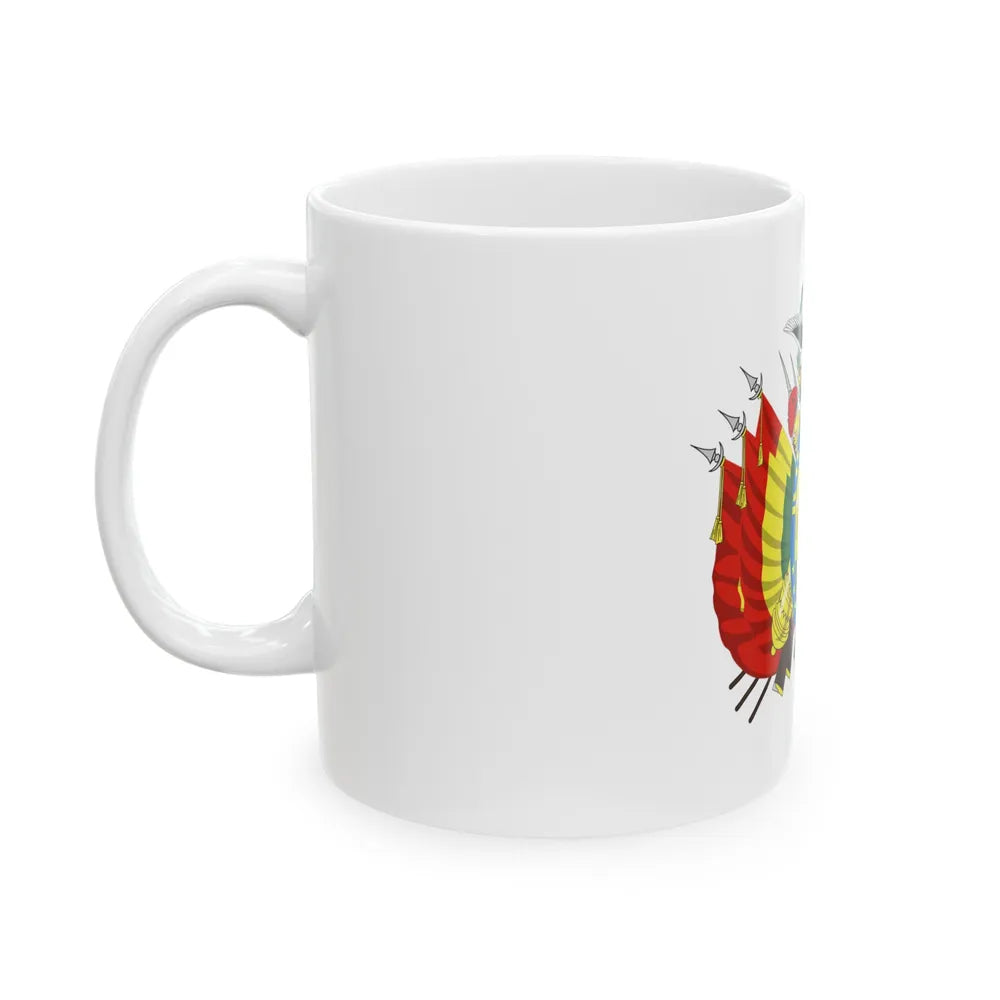 Coat of arms of Bolivia - White Coffee Mug-Go Mug Yourself