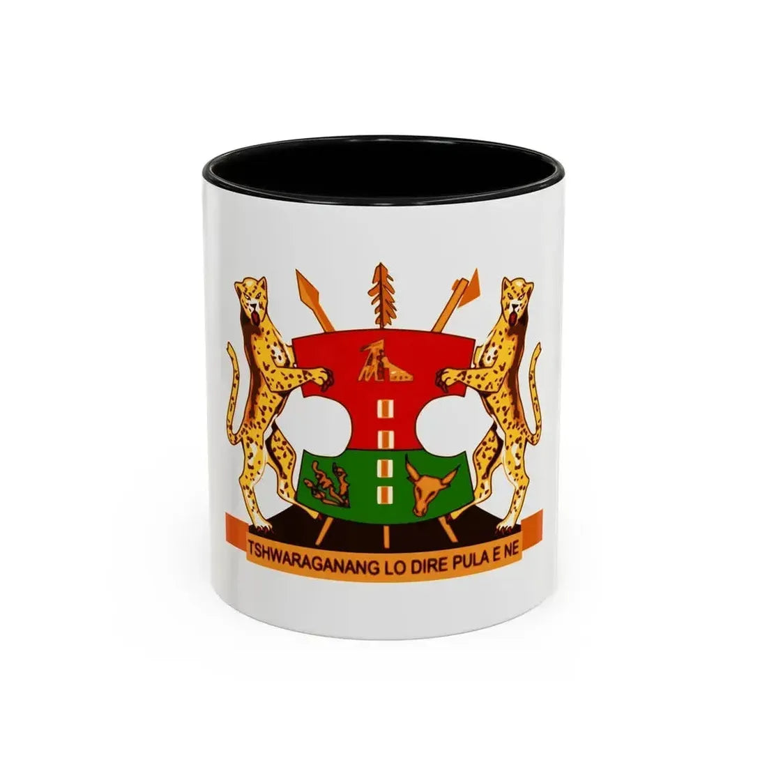 Coat of arms of Bophuthatswana - Accent Coffee Mug 11oz Black - Go Mug Yourself