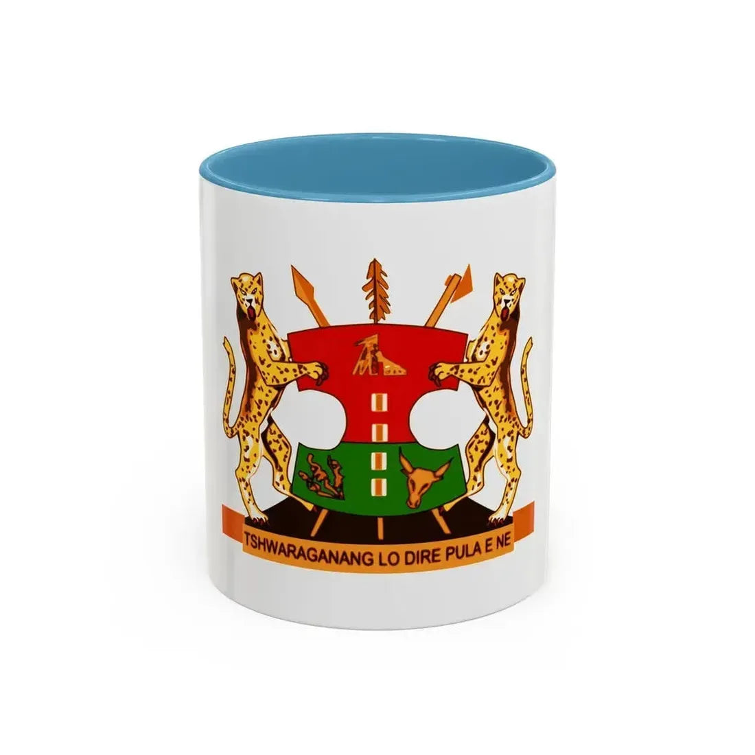 Coat of arms of Bophuthatswana - Accent Coffee Mug 11oz Light Blue - Go Mug Yourself