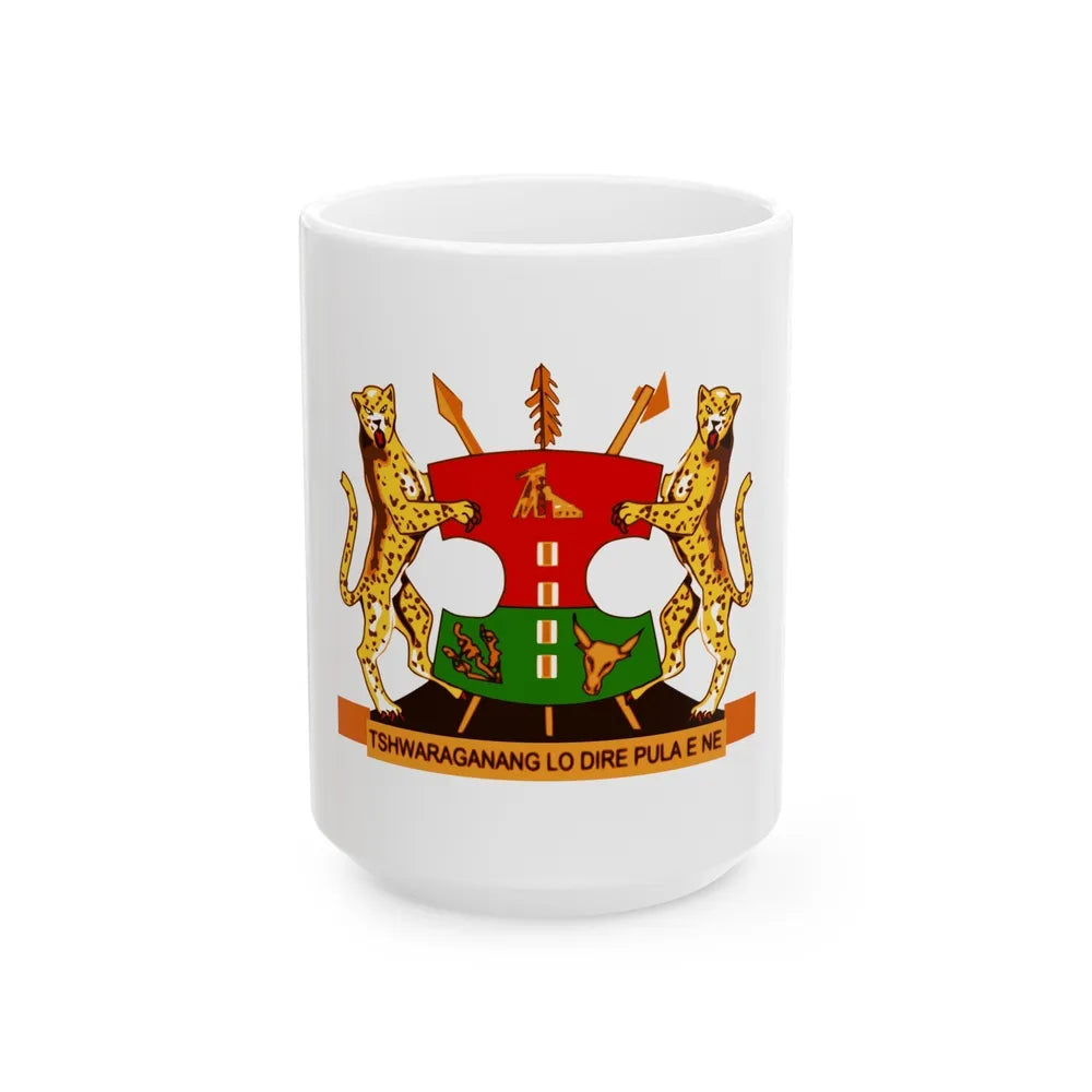 Coat of arms of Bophuthatswana - White Coffee Mug-15oz-Go Mug Yourself