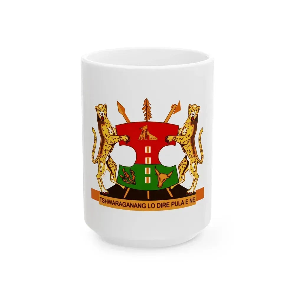 Coat of arms of Bophuthatswana - White Coffee Mug 15oz - Go Mug Yourself