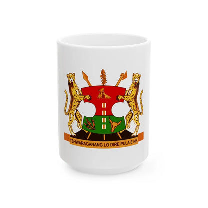 Coat of arms of Bophuthatswana - White Coffee Mug-15oz-Go Mug Yourself