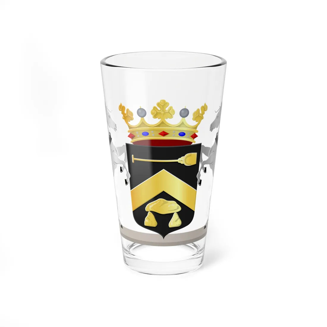Coat of arms of Borger-Odoorn (Netherlands) (Coat of Arms) Pint Glass 16oz 16oz - Go Mug Yourself