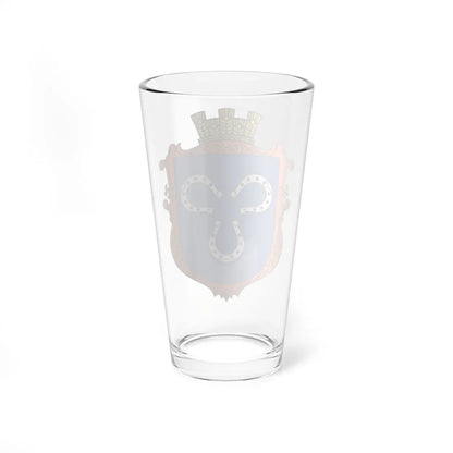 Coat of Arms of Borshevychi (Ukraine) (Coat of Arms) Pint Glass 16oz - Go Mug Yourself