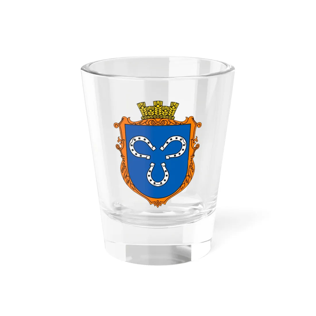 Coat of Arms of Borshevychi (Ukraine) (Coat of Arms) Shot Glass 1.5oz 1.5oz - Go Mug Yourself