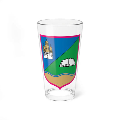 Coat of Arms of Borzna raion (Ukraine) (Coat of Arms) Pint Glass 16oz 16oz - Go Mug Yourself