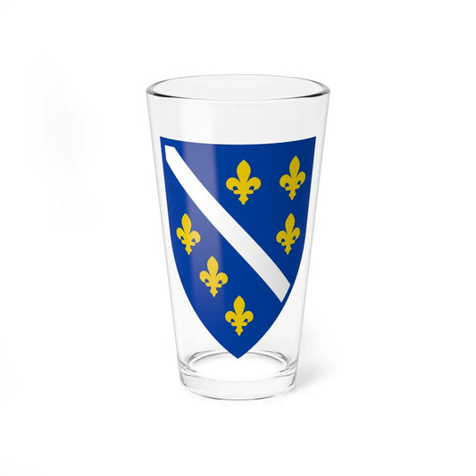 Coat of arms of Bosnia and Herzegovina 1992-1998 alternate (Bosnia and Herzegovina) (Coat of Arms) Pint Glass 16oz 16oz - Go Mug Yourself