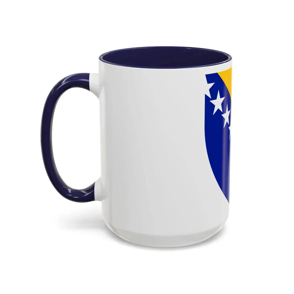 Coat of arms of Bosnia and Herzegovina - Accent Coffee Mug - Go Mug Yourself