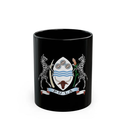 Coat of arms of Botswana - Black Coffee Mug-11oz-Go Mug Yourself