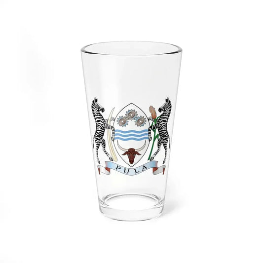 Coat of arms of Botswana - Pint Glass 16oz 16oz - Go Mug Yourself