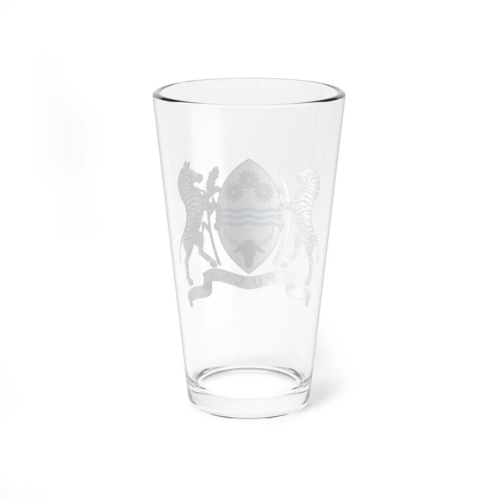 Coat of arms of Botswana - Pint Glass 16oz-Go Mug Yourself