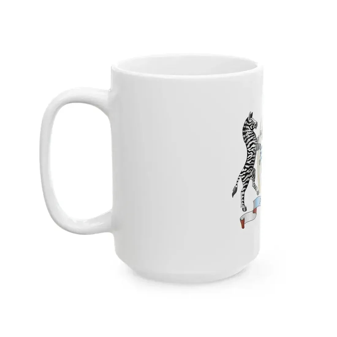 Coat of arms of Botswana - White Coffee Mug - Go Mug Yourself