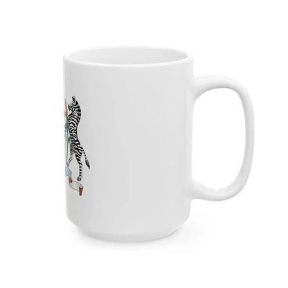 Coat of arms of Botswana - White Coffee Mug-Go Mug Yourself