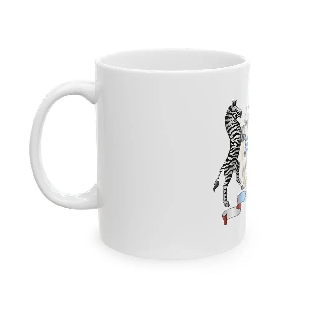 Coat of arms of Botswana - White Coffee Mug-Go Mug Yourself