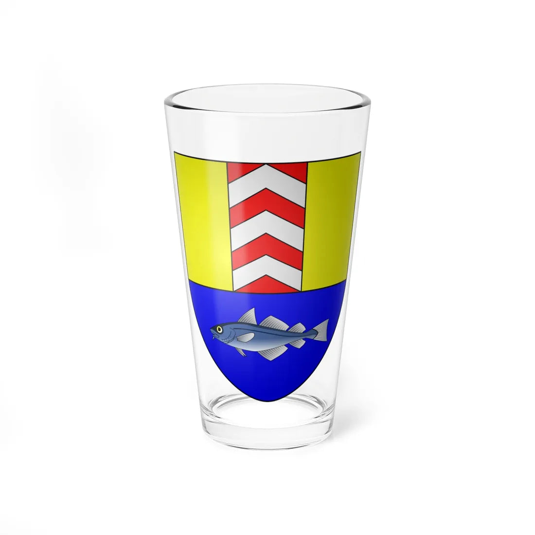 Coat of arms of Boudry (Switzerland) (Coat of Arms) Pint Glass 16oz 16oz - Go Mug Yourself