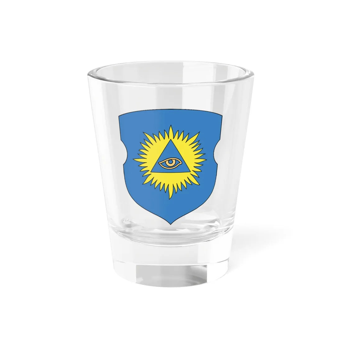 Coat of Arms of Brasłaŭ Belarus (Belarus) (Coat of Arms) Shot Glass 1.5oz 1.5oz - Go Mug Yourself