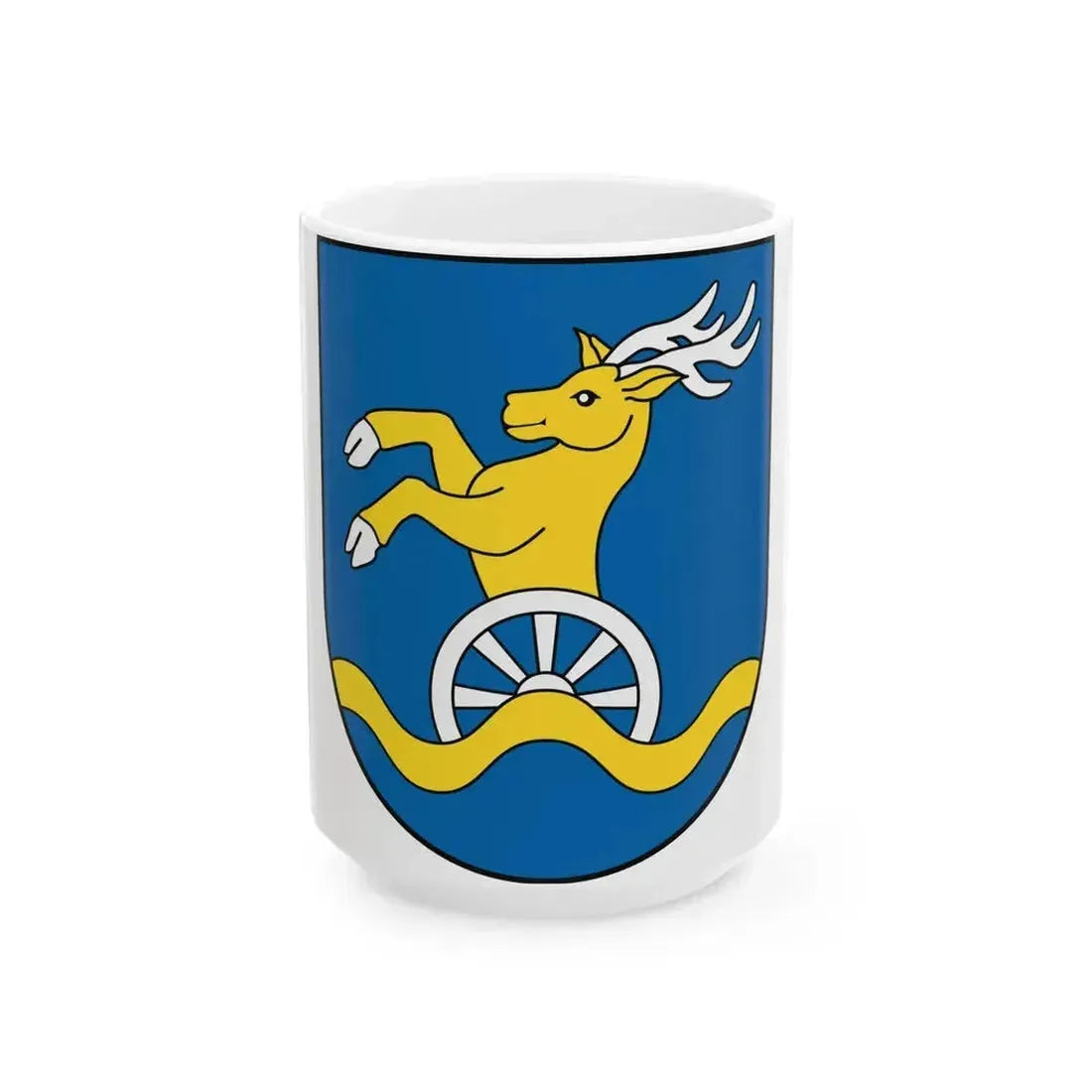 Coat Of Arms Of Bratislava Region (Slovakia) White Coffee Mug 15oz - Go Mug Yourself