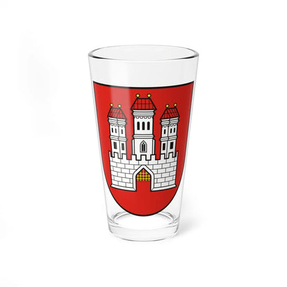 Coat of Arms of Bratislava (Slovakia) (Coat of Arms) Pint Glass 16oz 16oz - Go Mug Yourself