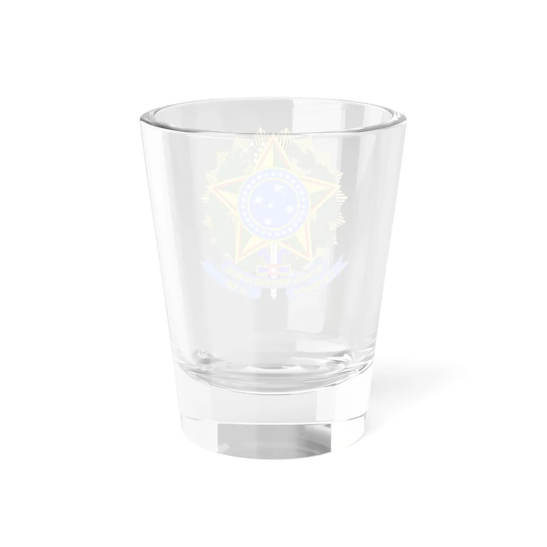 Coat of Arms of Brazil 2024 version (Brazil) (Coat of Arms) Shot Glass 1.5oz - Go Mug Yourself