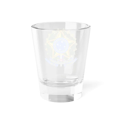 Coat of Arms of Brazil 2024 version (Brazil) (Coat of Arms) Shot Glass 1.5oz - Go Mug Yourself