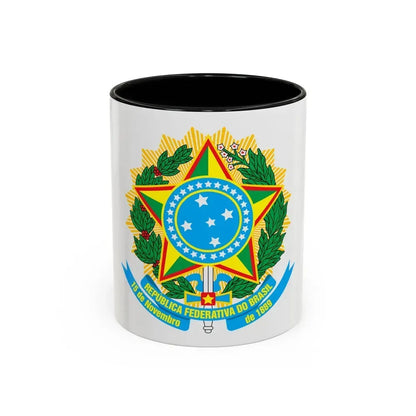 Coat of arms of Brazil - Accent Coffee Mug 11oz Black - Go Mug Yourself