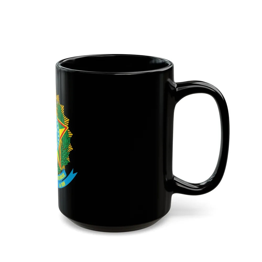 Coat of arms of Brazil - Black Coffee Mug-Go Mug Yourself