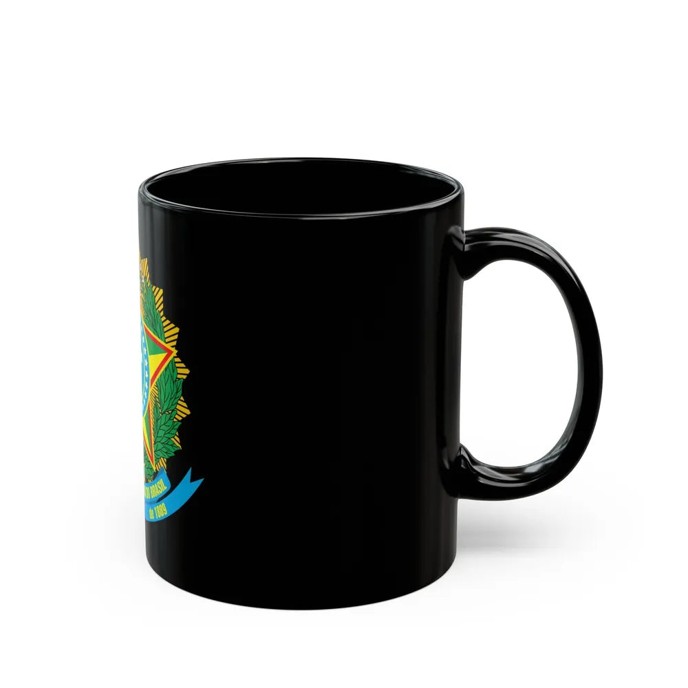 Coat of arms of Brazil - Black Coffee Mug-Go Mug Yourself