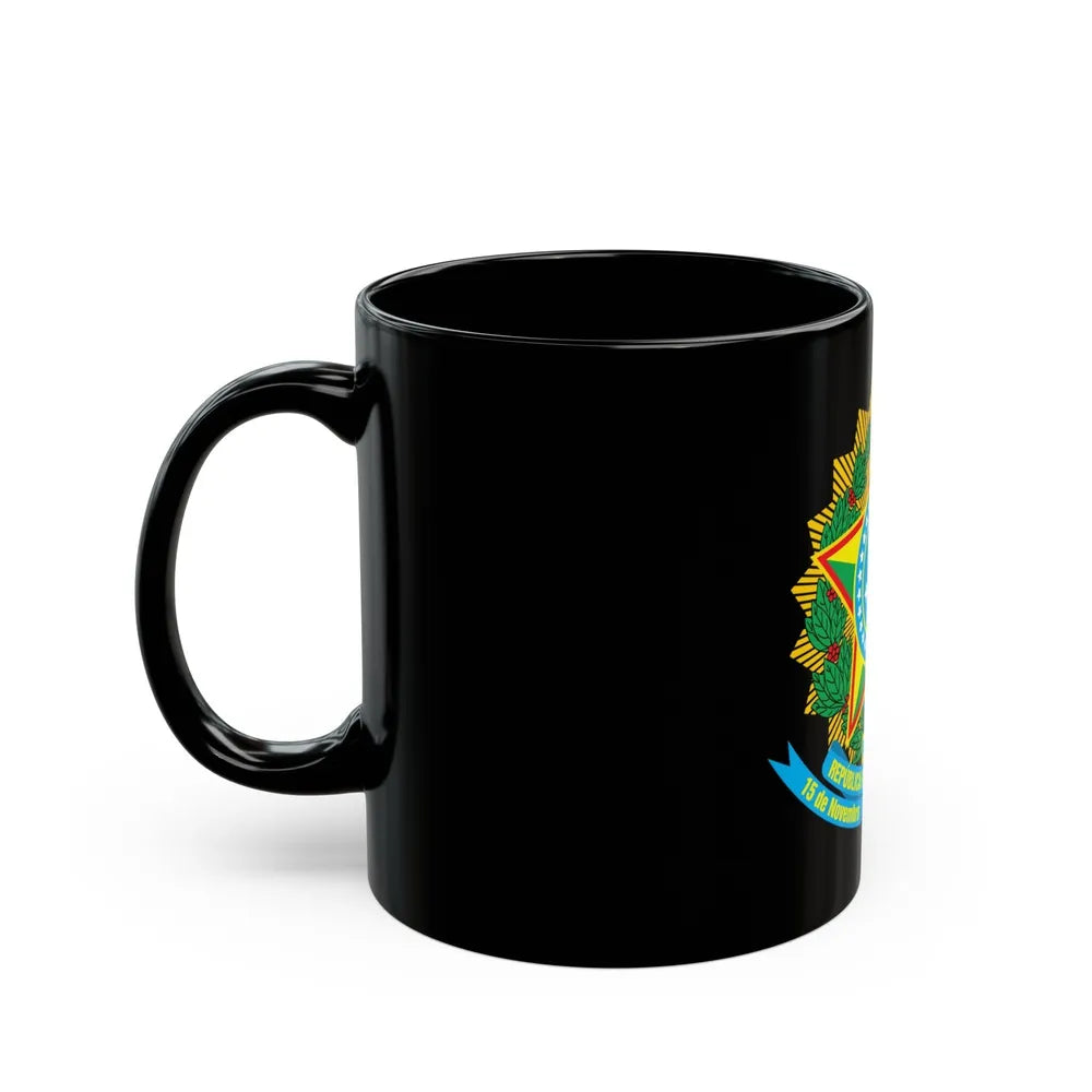 Coat of arms of Brazil - Black Coffee Mug-Go Mug Yourself