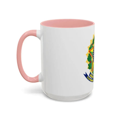 Coat of arms of Brazil (dark blue) - Accent Coffee Mug - Go Mug Yourself