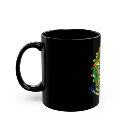 Coat of arms of Brazil (dark blue) - Black Coffee Mug - Go Mug Yourself