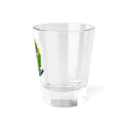Coat of arms of Brazil (dark blue) - Shot Glass 1.5oz - Go Mug Yourself