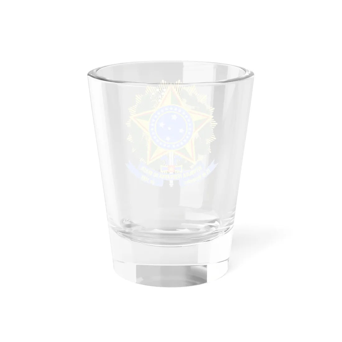 Coat of arms of Brazil variant 1 (Brazil) (Coat of Arms) Shot Glass 1.5oz - Go Mug Yourself